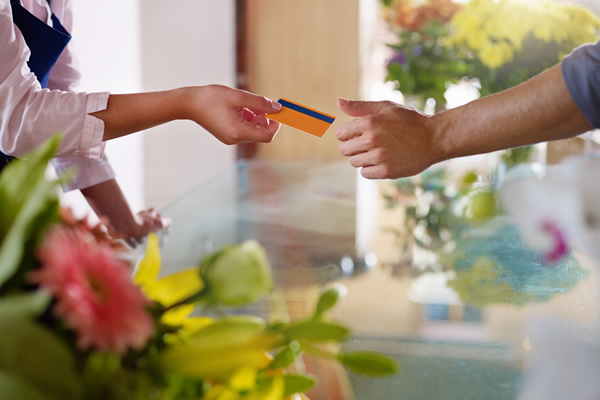 Paying Florist with Credit Card