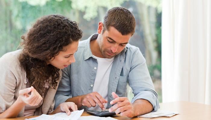 Couple Going Over Bills