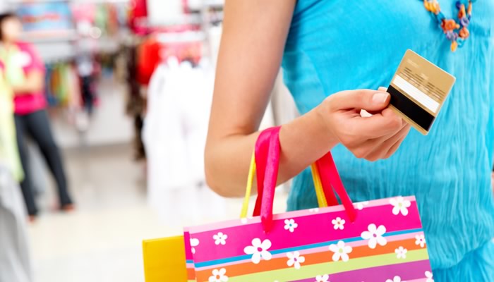 Woman Shopping with Credit Card