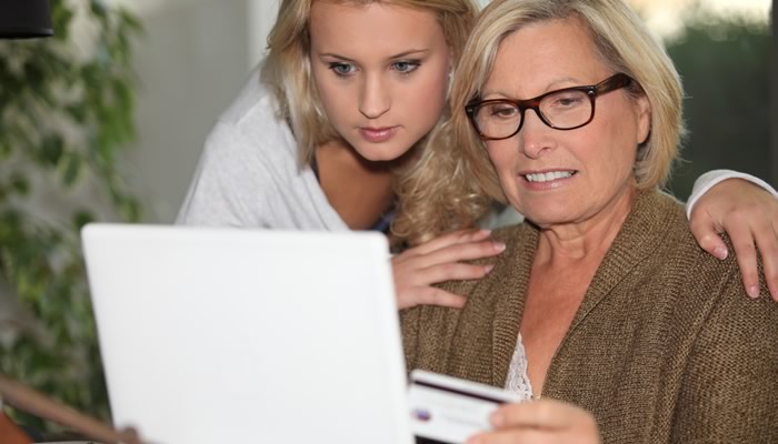 Woman Teaching Teen