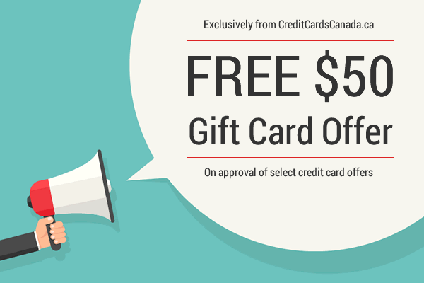 CreditCardsCanada.ca Gift Card Offer