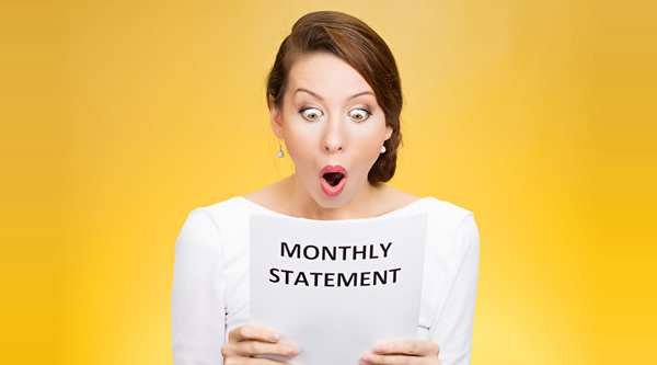 Surprised Monthly Statement